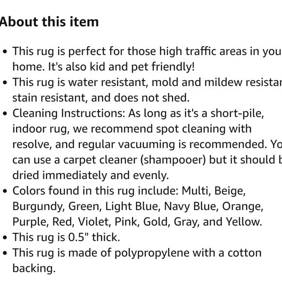 *SOLD* Unique Loom Estrella Collection Runner NWT - Picture 8 of 8